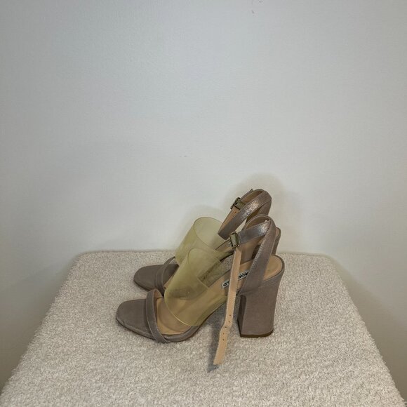 Karl Lagerfeld Paris | Raya Leather Ankle Strap Sandals - Picture 5 of 7